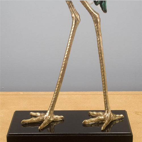 Porcelain Crane With Bronze Ormolu L171