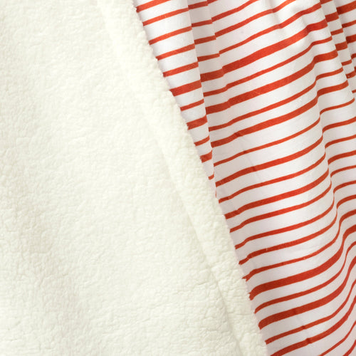 Brushstroke Stripe Sherpa Baby Blanket