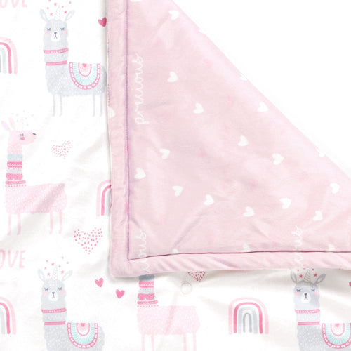 Llama Love Soft & Plush Oversized Baby Blanket