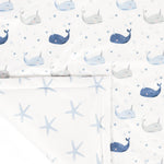Narwhal Starfish Reversible Soft & Plush Oversized Baby Blanket