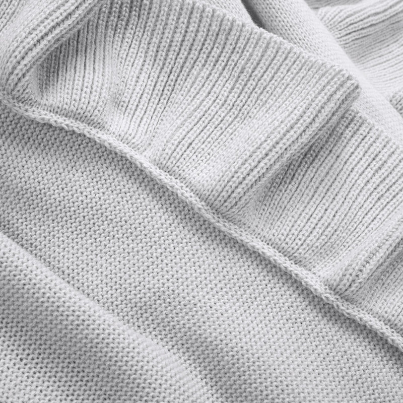 Reyna Soft Knitted Ruffle Baby Blanket