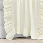 Reyna Soft Knitted Ruffle Baby Blanket