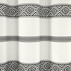 Ava Boho Stripe Tassel Yarn Dyed Recycled Cotton Shower Curtain