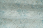 2x3 Hand Knotted Silver, Teal and Brown Heriz Serapi Wool Rug