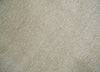 2x3 Hand Knotted Solid Beige Rug, Low Pile, No Shedding | N6023