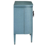 Currey and Company Briallen Blue Demi-Lune Cabinet 3000-0280