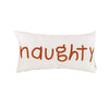 naughty / nice lumbar pillow cover