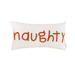 naughty / nice lumbar pillow cover