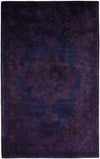 Blue and Purple Plum Handmade Overdyed Premium Custom Made wool Area Rug