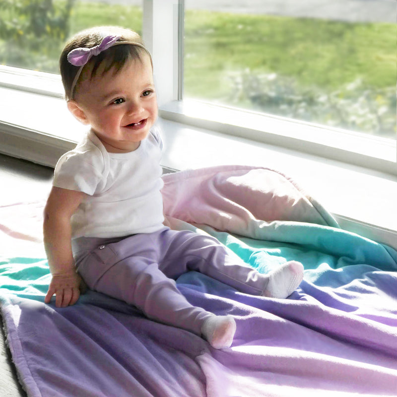 Ombre Plush Baby Blanket