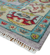 Pink and Beige Vibrant Colorful Hand knotted Traditional Oushak Multi Size Area Rug