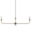 Currey and Company Nottaway Bronze Linear Chandelier 9000-1128