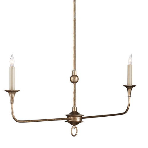 Currey and Company Nottaway Bronze Linear Chandelier 9000-1128