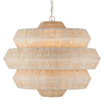 Currey and Company Antibes Medium White Chandelier 9000-1134