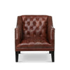 Lovecup Mahogany Leather Library Chair L068
