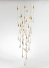 MIRODEMI® Luxury modern crystal chandelier for staircase, living space, bathroom, stairwell