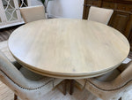 Weston 60" Round Dining Table - New White Wash