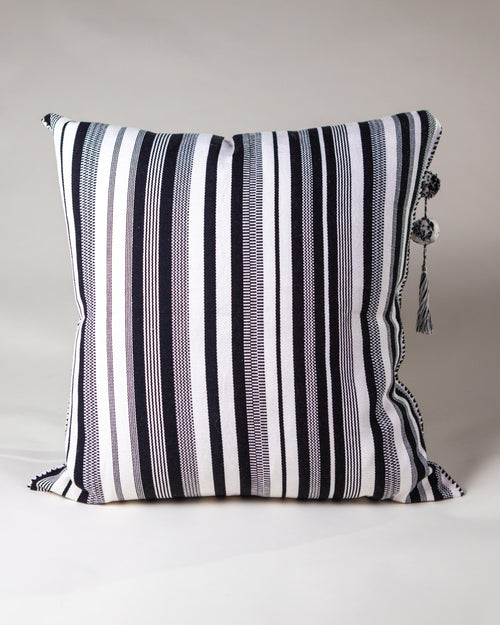 SALE SanCri B&W Thin Stripe Pillow