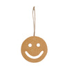smiley face leather ornament