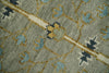 Antique Silver and Gold Hand Knotted Traditional Vintage Style Multi size Wool Area Rug
