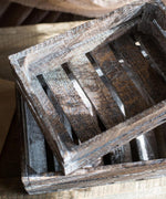 Antique Wood Crates Rectangular