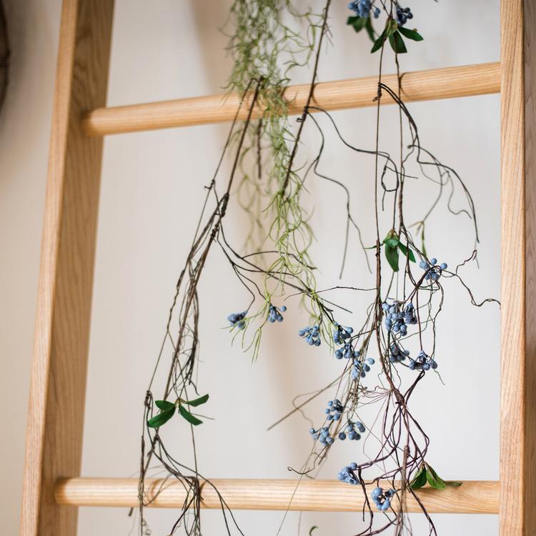 Artificial Wild Blueberry Hanging Vine 43" Long