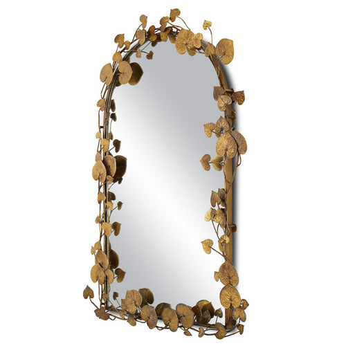 Currey and Company Vinna Brass Rectangular Mirror 1000-0115