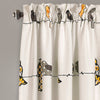 Rowley Birds Light Filtering Window Curtain Set