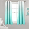 Mia Ombre Insulated Grommet Blackout Curtain Panel Set