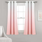 Mia Ombre Insulated Grommet Blackout Curtain Panel Set