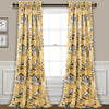 French Country Toile Room Darkening Window Curtain Set