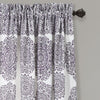 Stripe Medallion Light Filtering Window Curtain Set