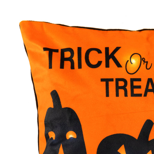 Trick Or Treat Pumpkin LED Decorative Pillow