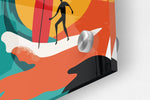Surfers Pattern Set of 3 Prints Modern Wall Art Modern Artwork