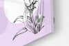 Violet Floral Pattern Set of 3 Prints Modern Wall Art Modern Artwork
