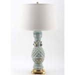 Lovecup Celadon Lotus Petal Vase Table Lamp L109