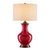 Currey and Company Lilou Red Table Lamp 6000-0840