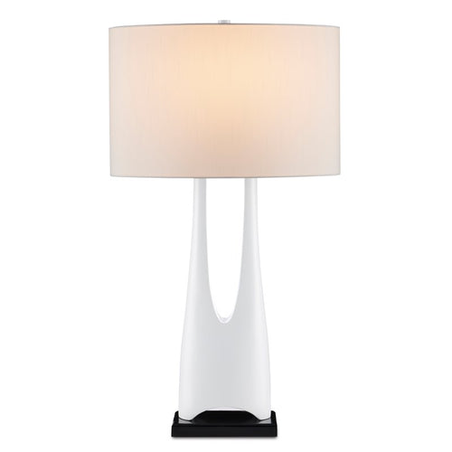 Currey and Company La Porta White Table Lamp 6000-0853