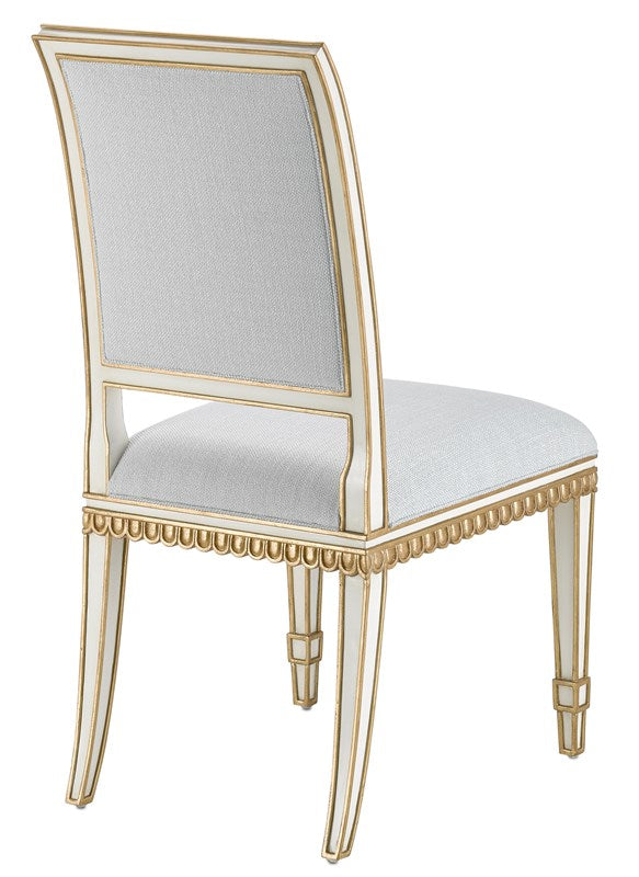 Currey and Company Ines Mist Ivory Chair 7000-0152
