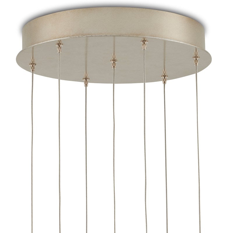 Currey and Company Beehive Round 7-Light Multi-Drop Pendant 9000-1000