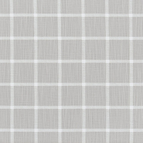 Tailored Valance in Modern Farmhouse Abbot French Grey Windowpane Plaid