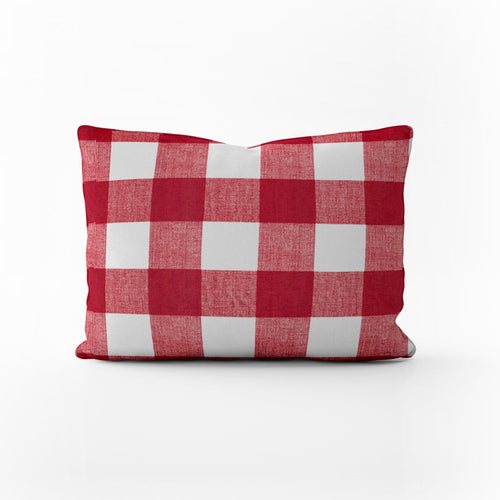 Decorative Pillows in Anderson Lipstick Red Buffalo Check Plaid