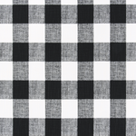 Tailored Tier Curtains in Anderson Black Buffalo Check Plaid