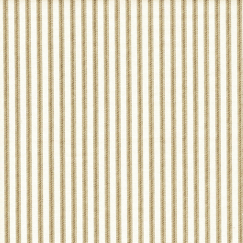 Tailored Valance in Farmhouse Rustic Brown Ticking Stripe