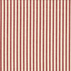 Tailored Tier Curtains in Farmhouse Red Traditional Ticking Stripe on Beige