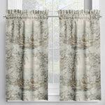 Tailored Tier Curtains in Bosporus Flax Toile
