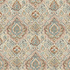 Tailored Valance in Cathell Clay Medallion Weathered Persian Rug Design- Large Scale
