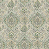 Bed Scarf in Cathell Meadow Green Medallion Weathered Persian Rug Design- Large Scale
