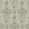 Tailored Bedskirt in Cathell Meadow Green Medallion Weathered Persian Rug Design- Large Scale