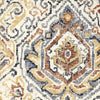 Tailored Valance in Cathell Saffron Yellow Medallion Weathered Persian Rug Design- Large Scale